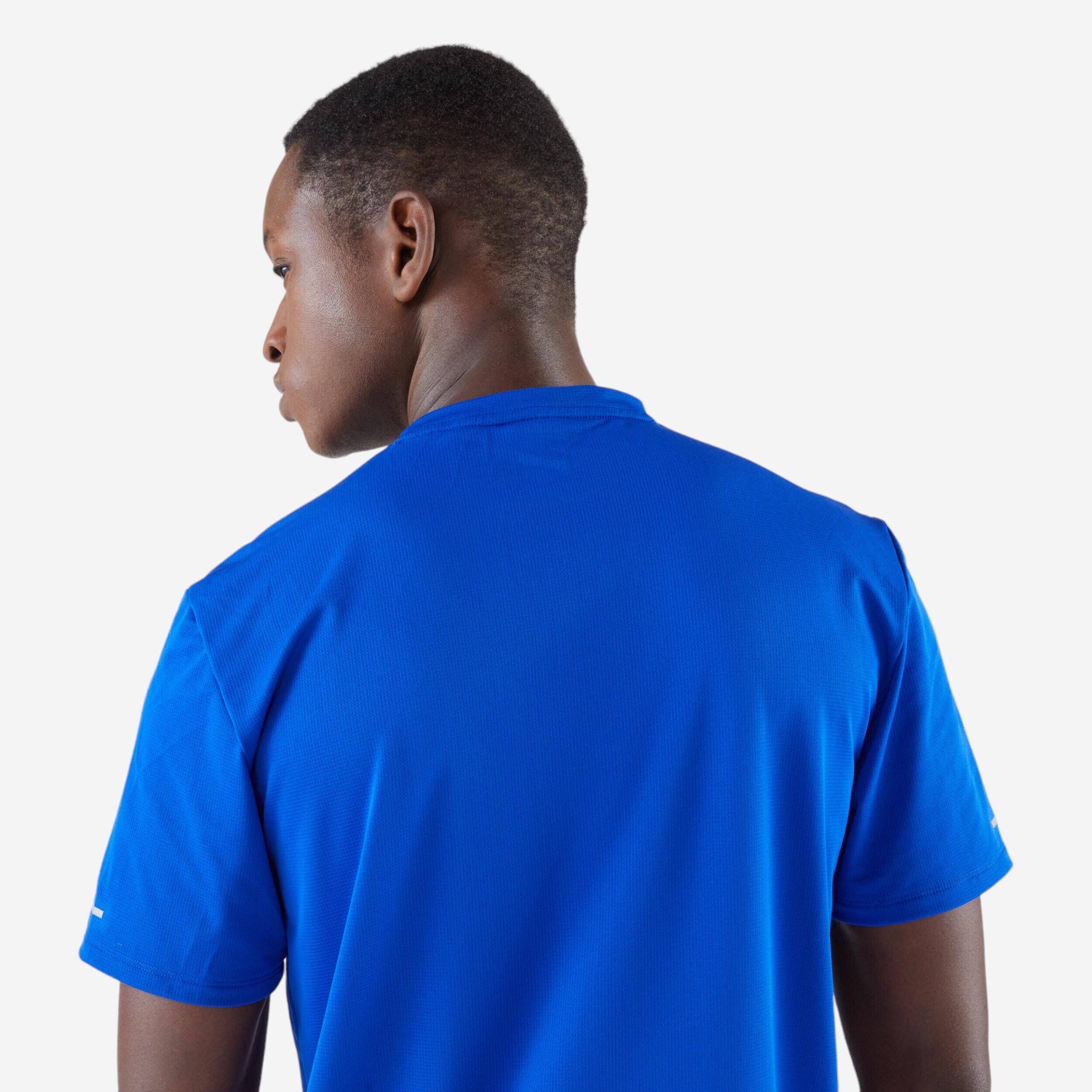 Men's Breathable Running T-shirt KIPRUN Run 500 Dry - Blue -  4