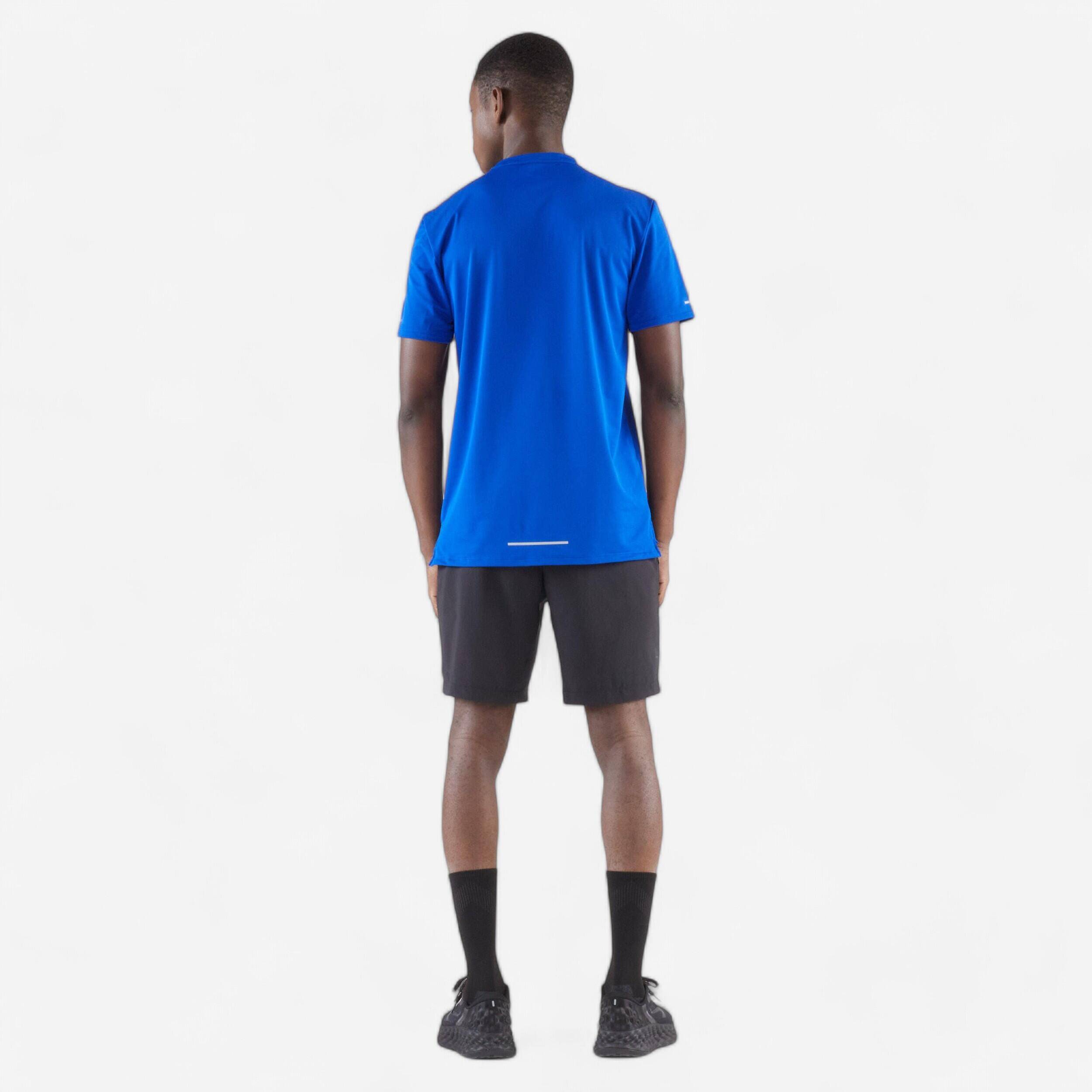 Men's Breathable Running T-shirt KIPRUN Run 500 Dry - Blue -  3
