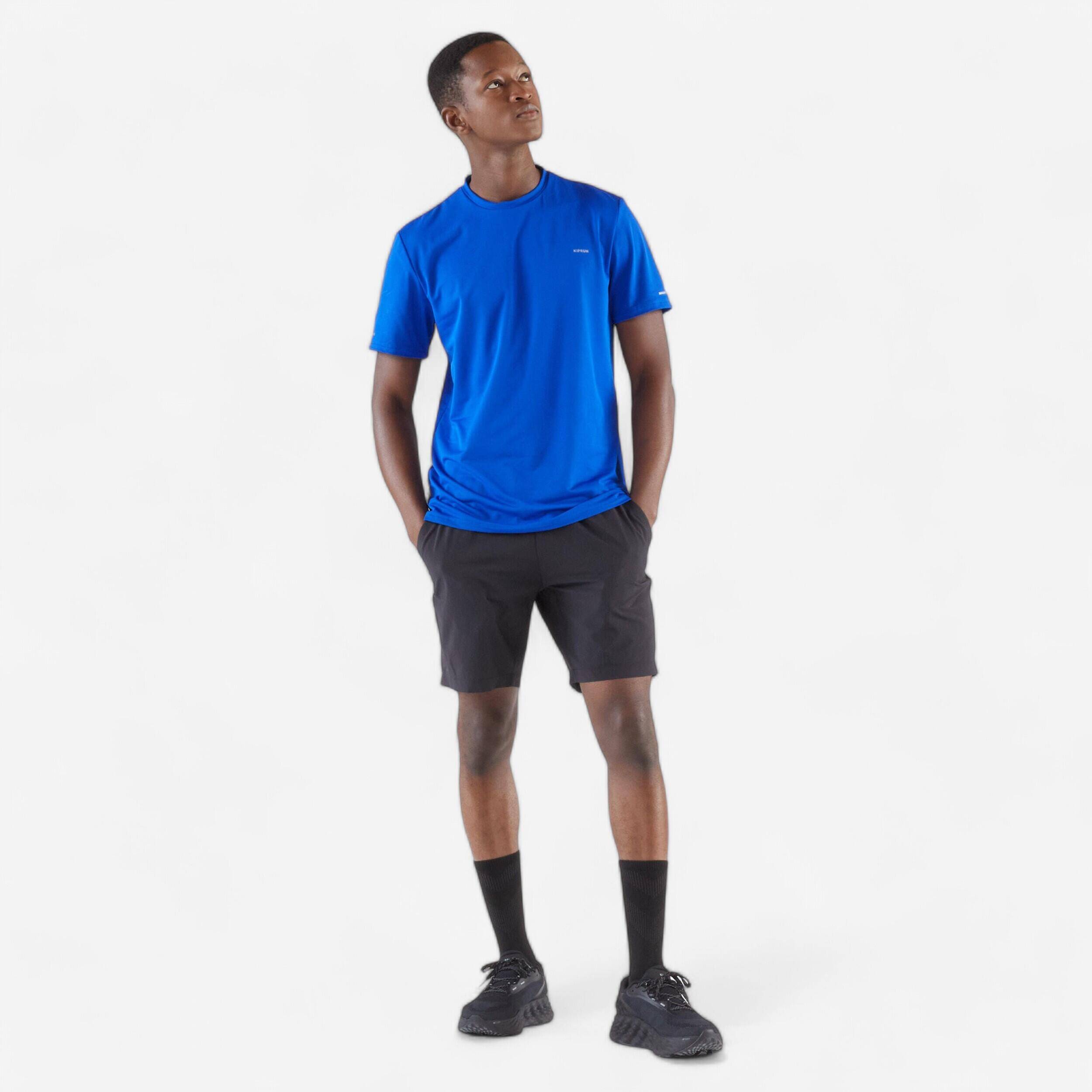 Men's Breathable Running T-shirt KIPRUN Run 500 Dry - Blue