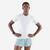 T-SHIRT DE RUNNING 500 CONFORT SLIM SANS COUTURES BLANC