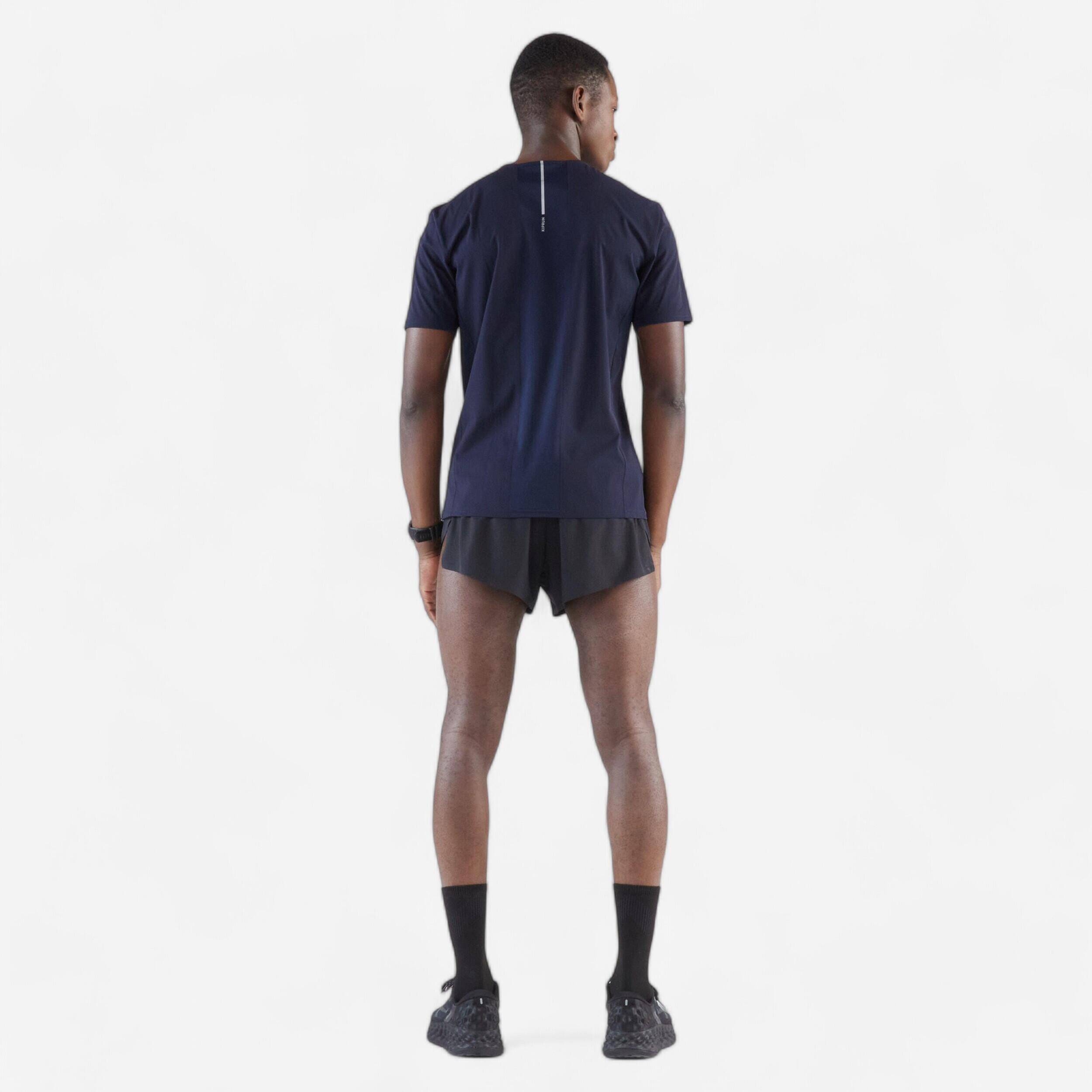 Men's Run T-Shirt Cotton 500 Essentials- Blue -  5