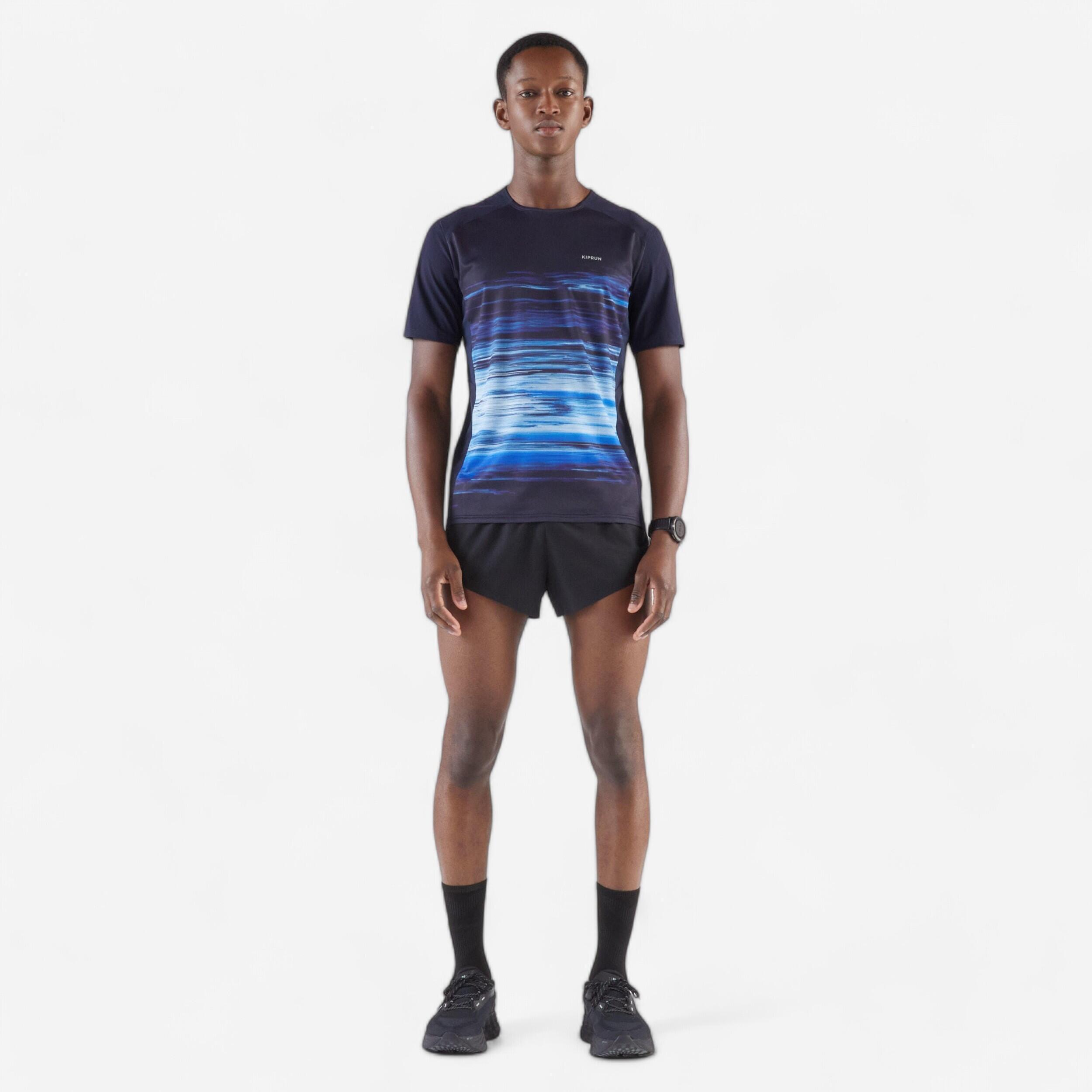 Hardloopshirt voor heren ademend blauw 2/5