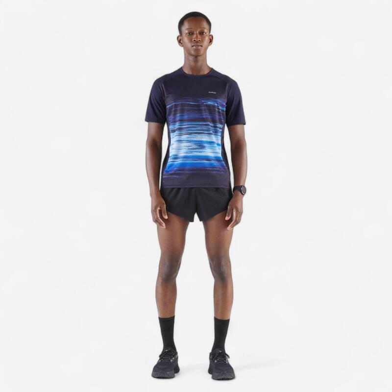 T-shirt de running respirant Homme - KIPRUN Bleu