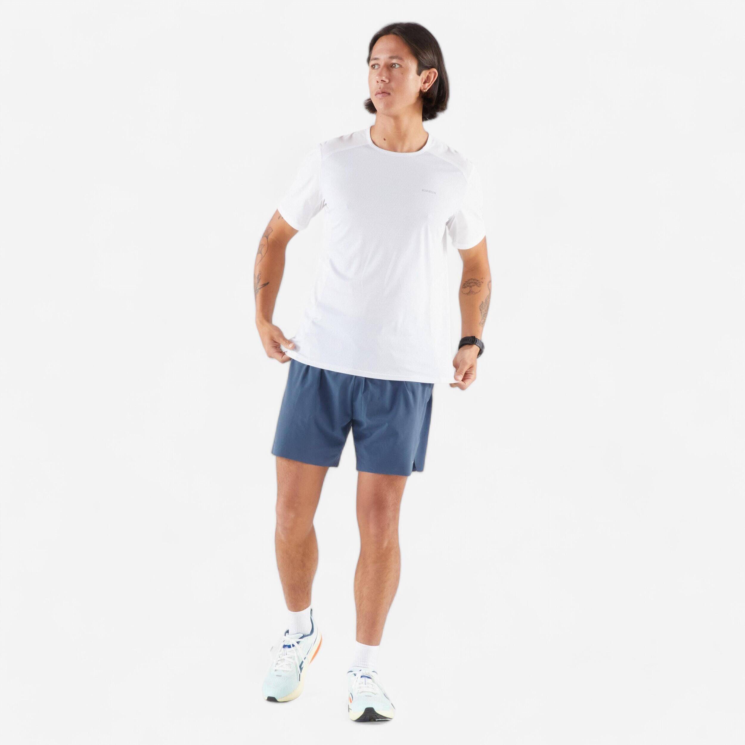 Men's Comfortable Running Shorts Run 500 - Abyss blue -  3