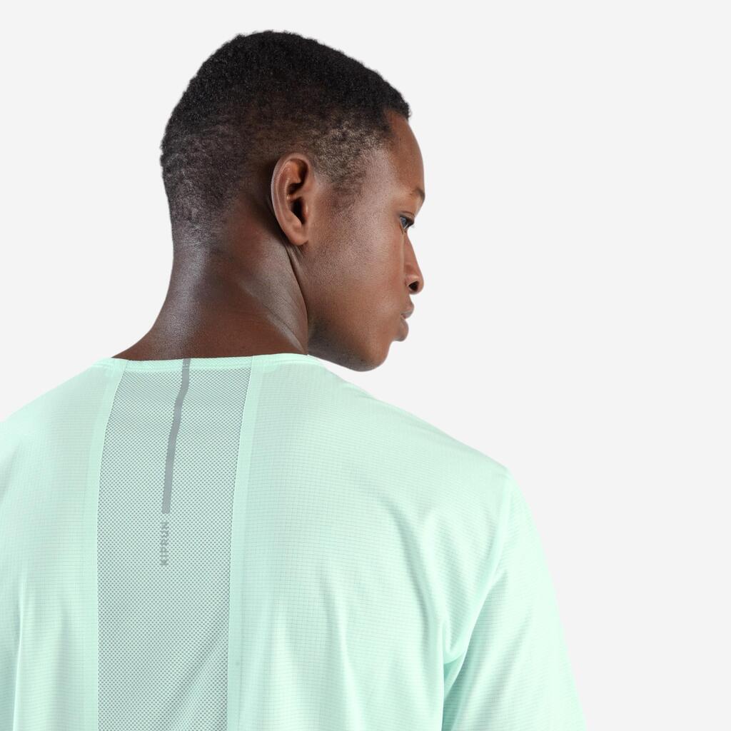 T-shirt de running respirant Homme - KIPRUN Vert