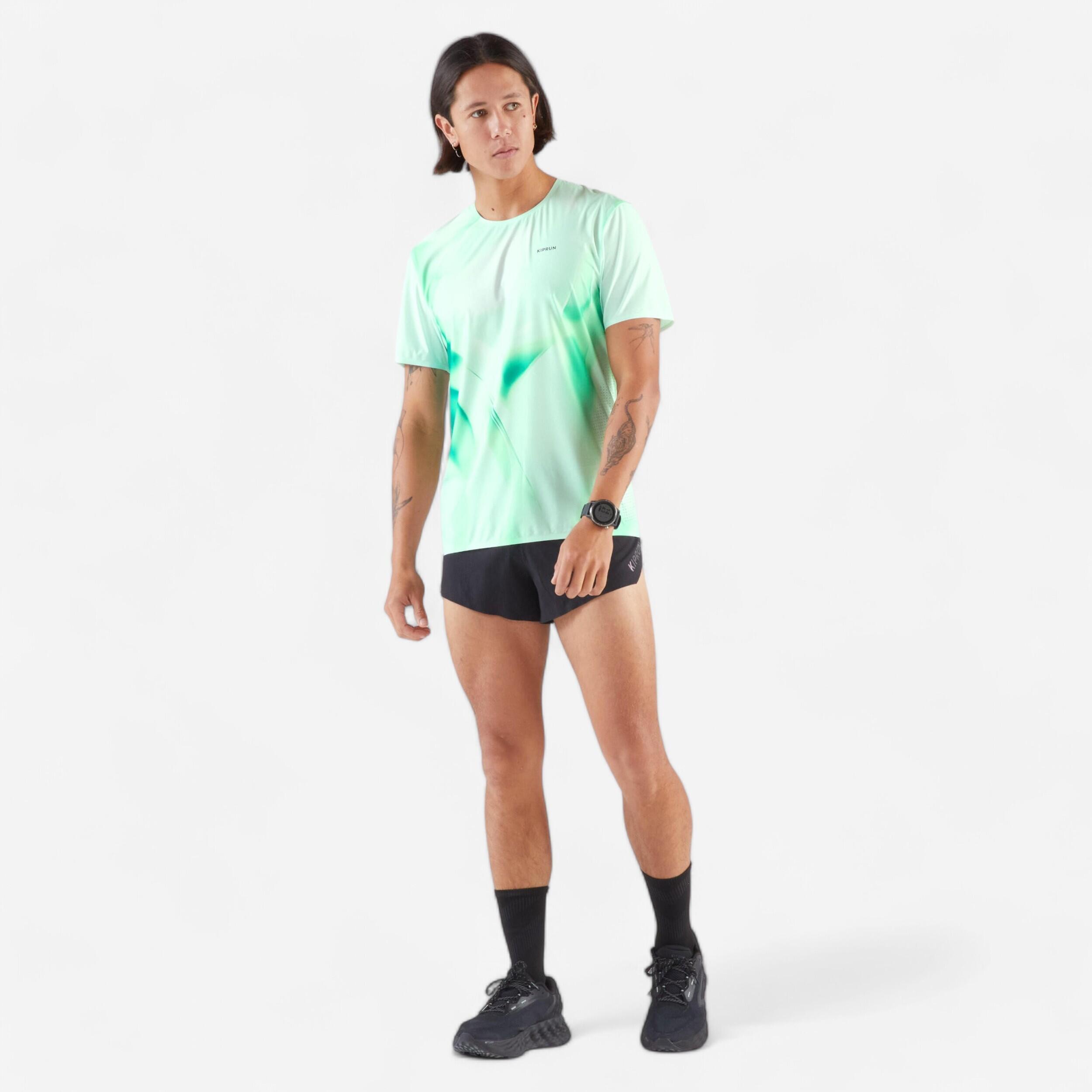 Men's Running Lightweight T-Shirt - KIPRUN Run 900 REPLIKA - Green 2/4
