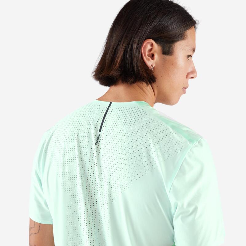 Tricou lejer alergare jogging KIPRUN Run 900 REPLIKA Verde Bărbați