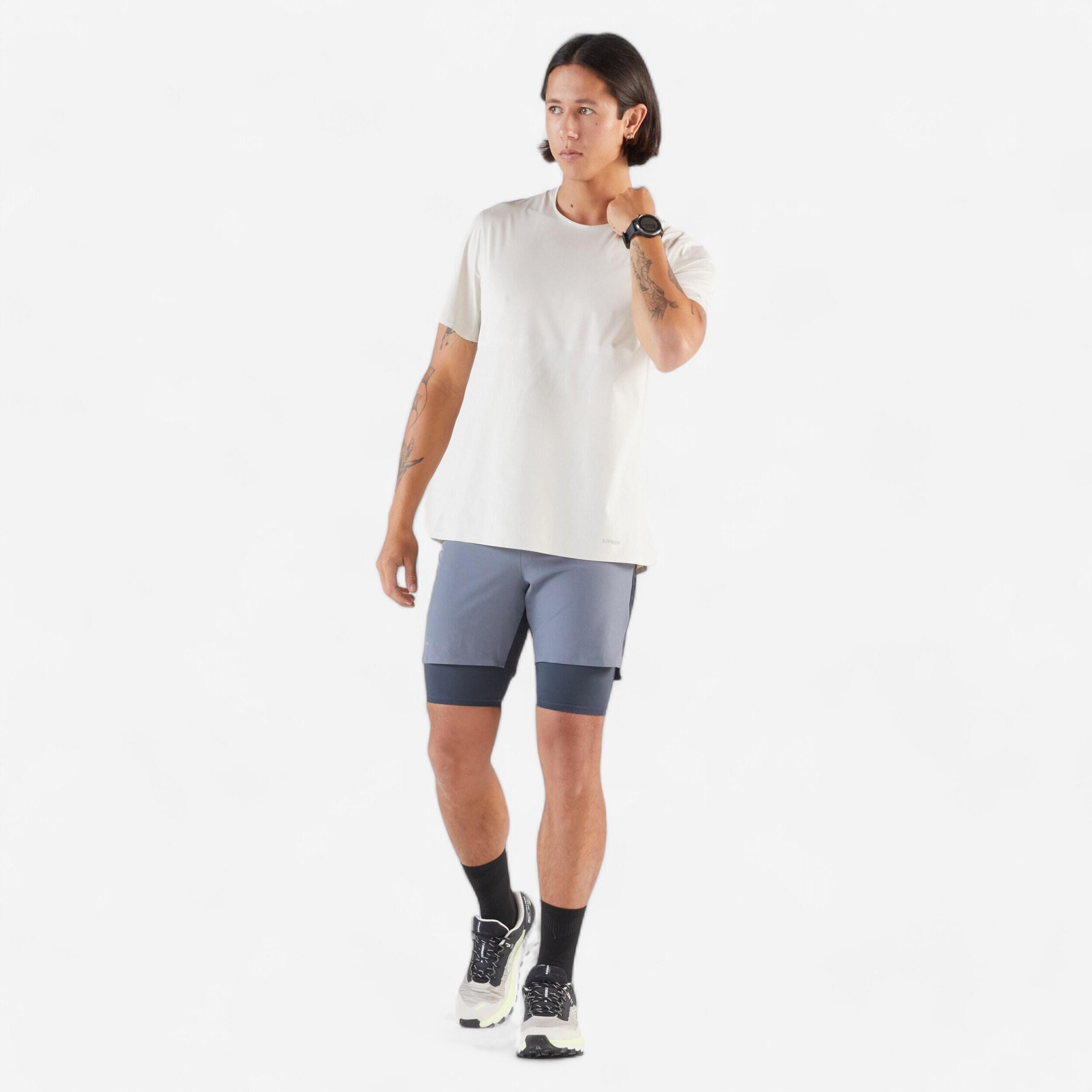 Hardloopshirt voor heren Run 900 Ultra beige 2/7