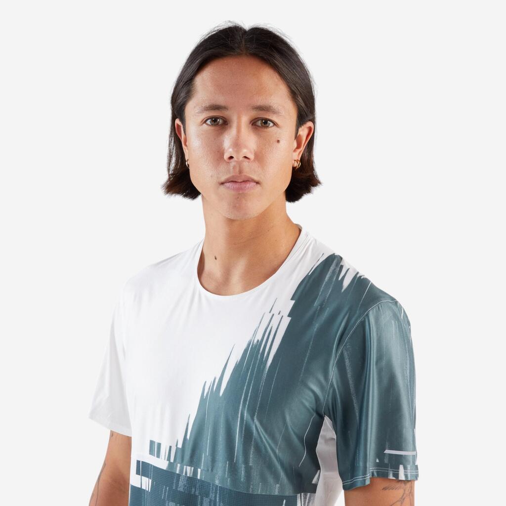 T-shirt de running longue distance Homme - KIPRUN Run 900 Ultra Blanc Gris