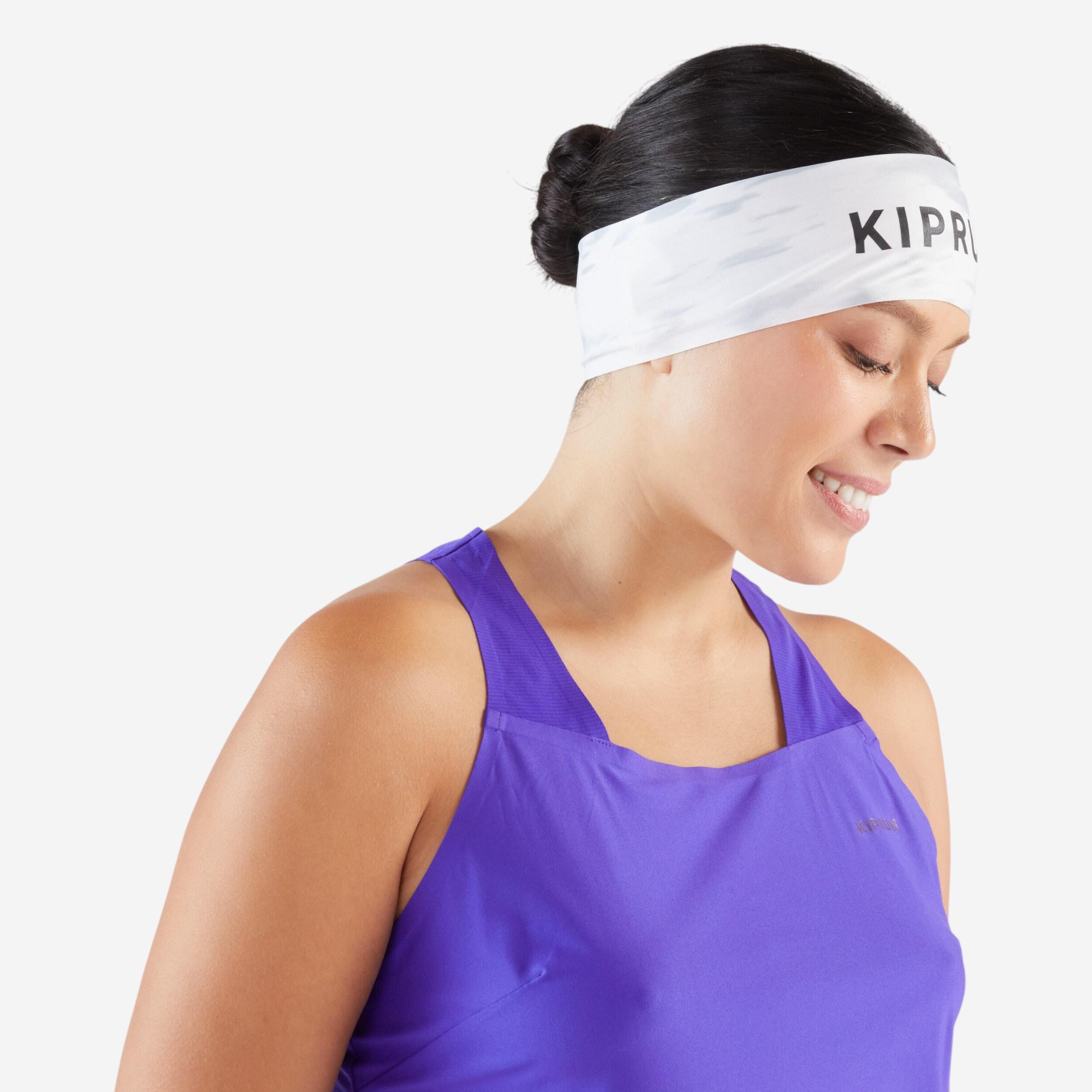 KIPRUN Bandeau running V2 Homme Femme - blanc graph