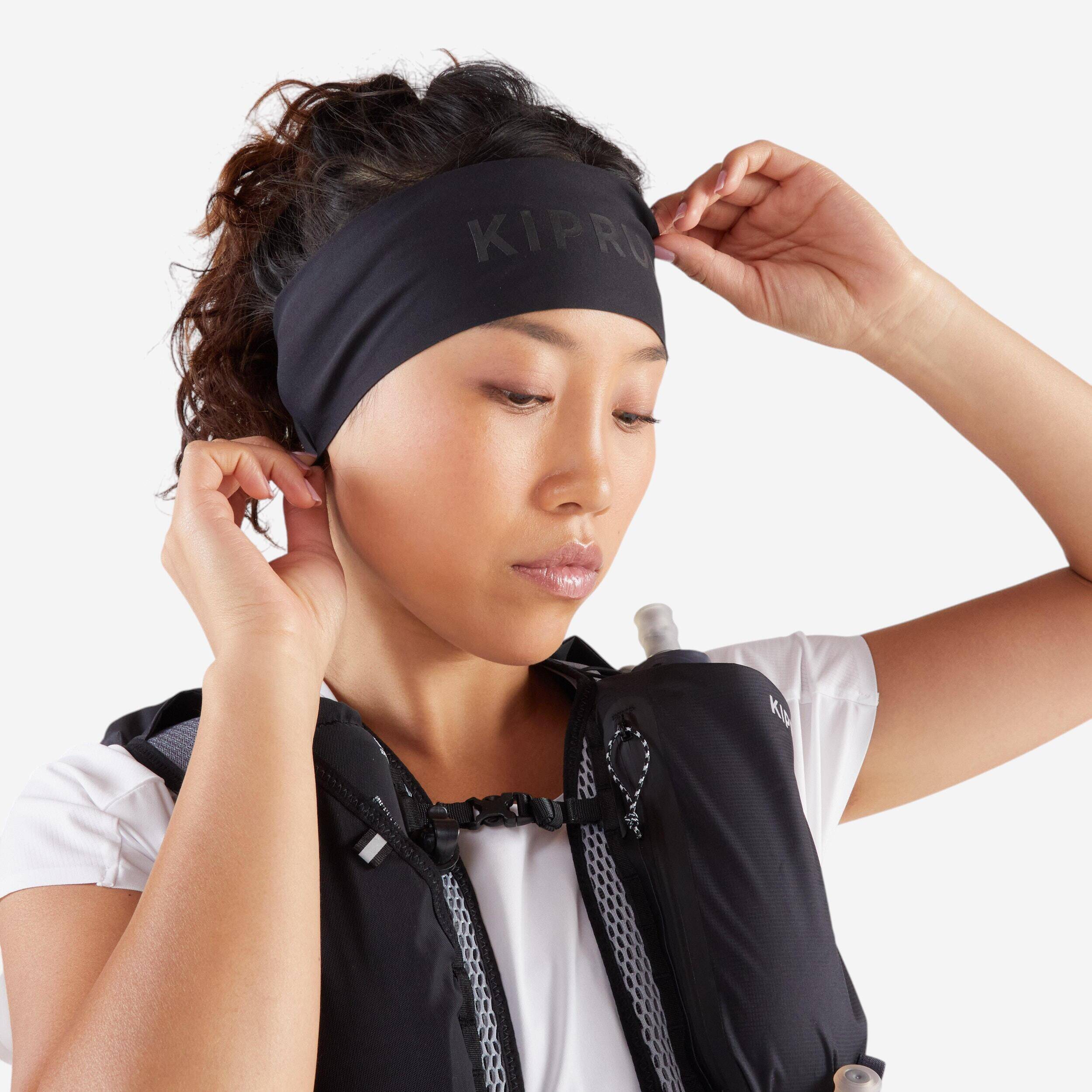 Unisex Sweat Proof Running Headband - Black -  1