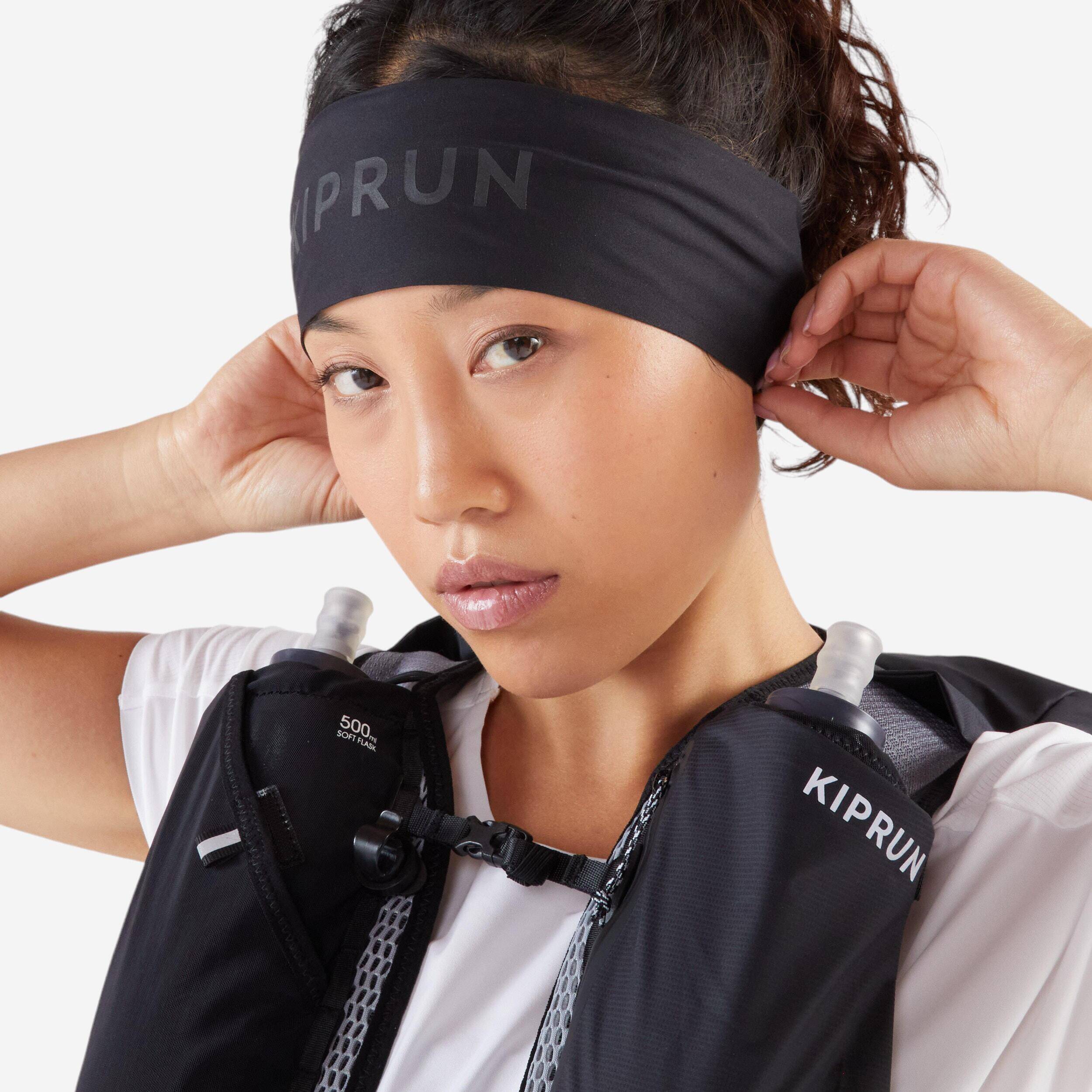 Unisex Sweat Proof Running Headband - Black -  2