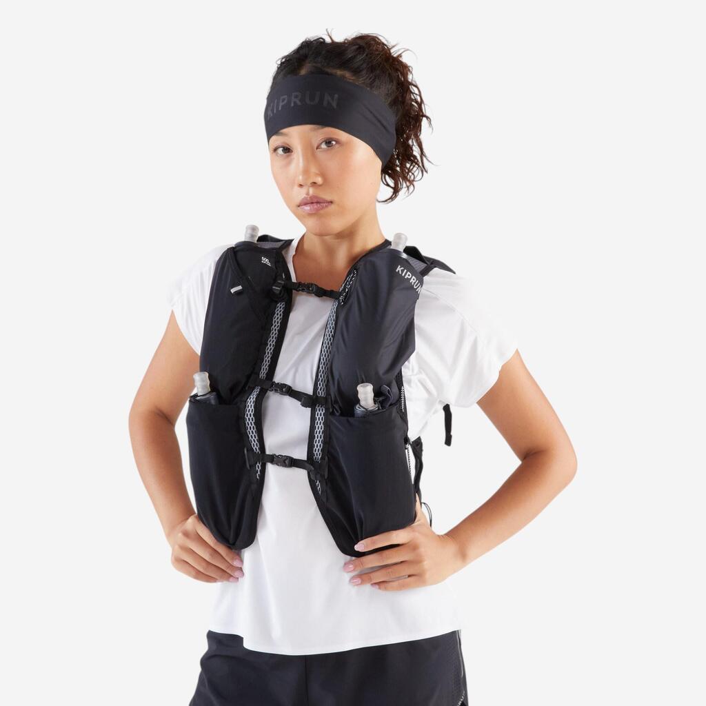 Bandeau running V2 Homme Femme - KIPRUN noir