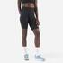 Women's Running Tight Shorts Run 500 -Smoked Black