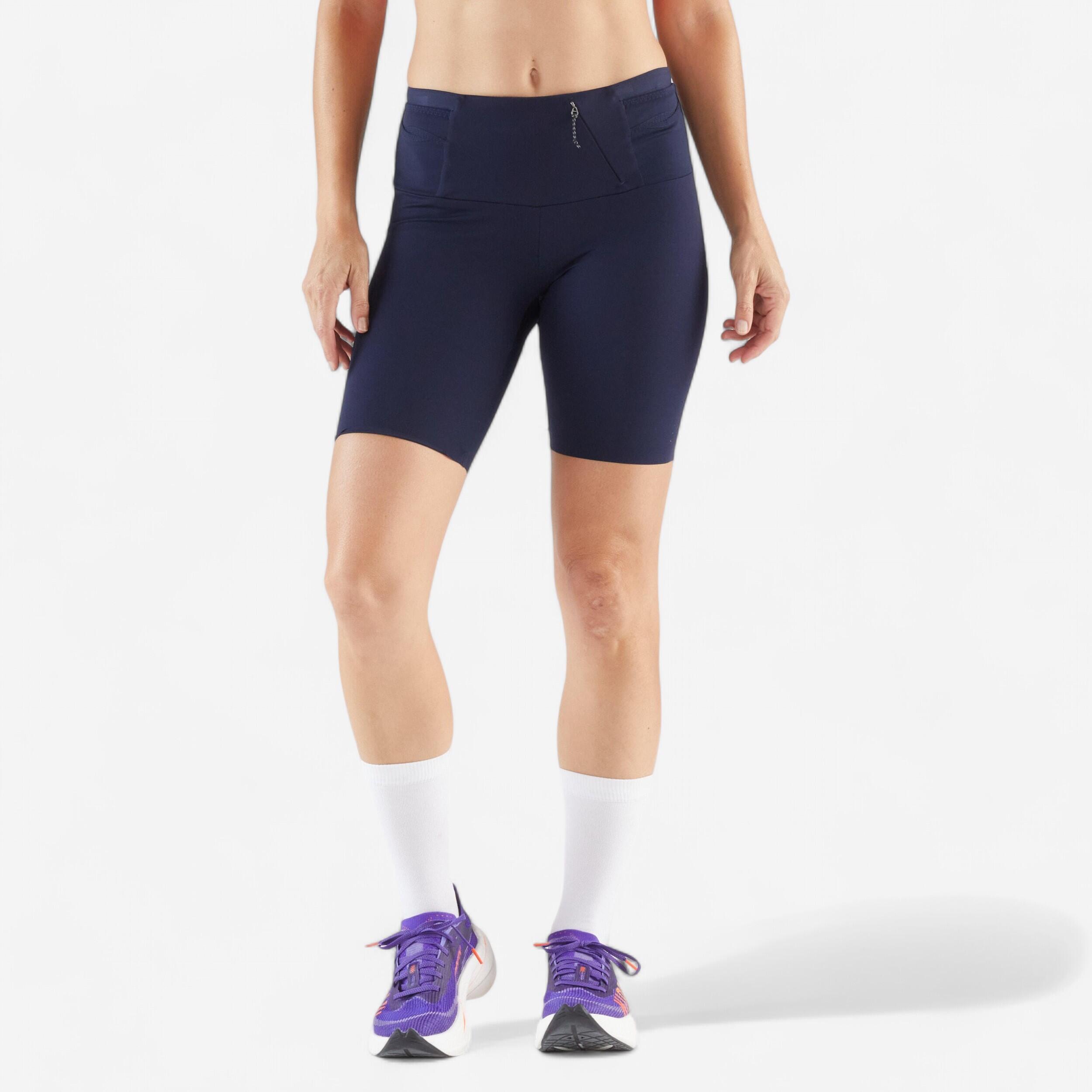 KIPRUN Korte hardlooptight dames Run 900 Light marineblauw