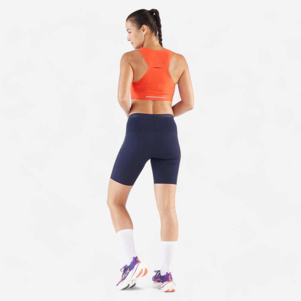 Women's Cycling Shorts-Kiprun Run 900 Light-Navy Blue