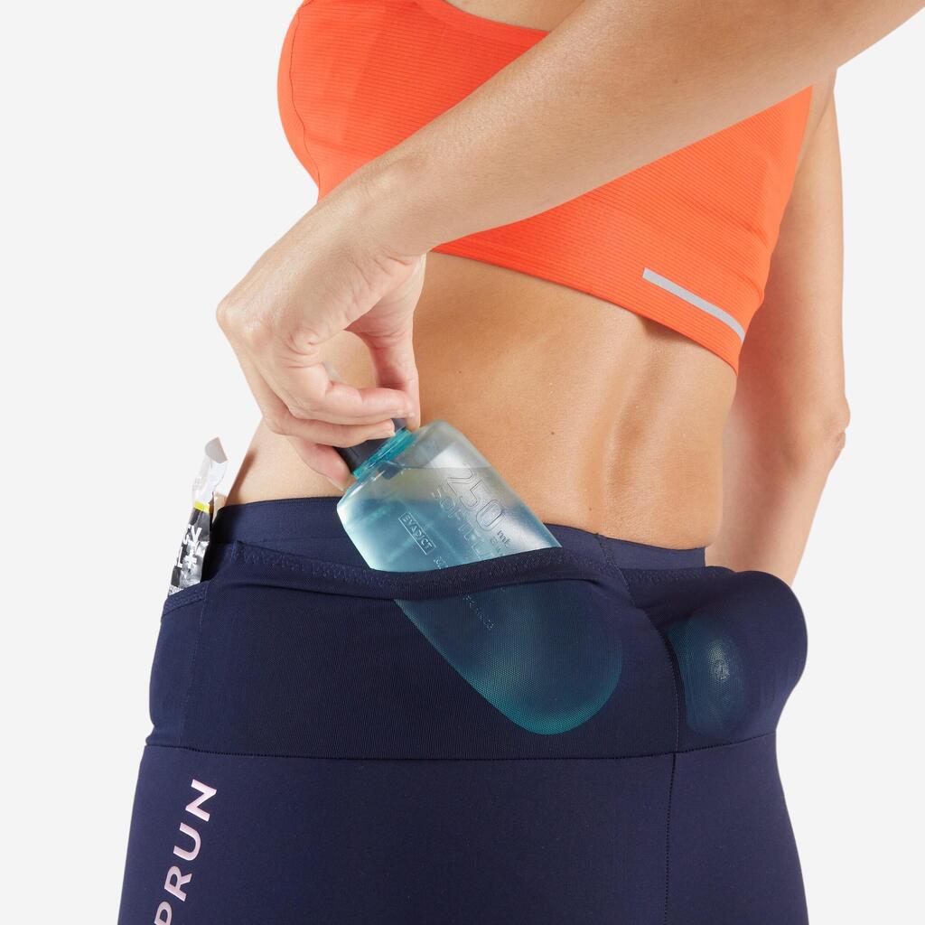 Women's Cycling Shorts-Kiprun Run 900 Light-Navy Blue