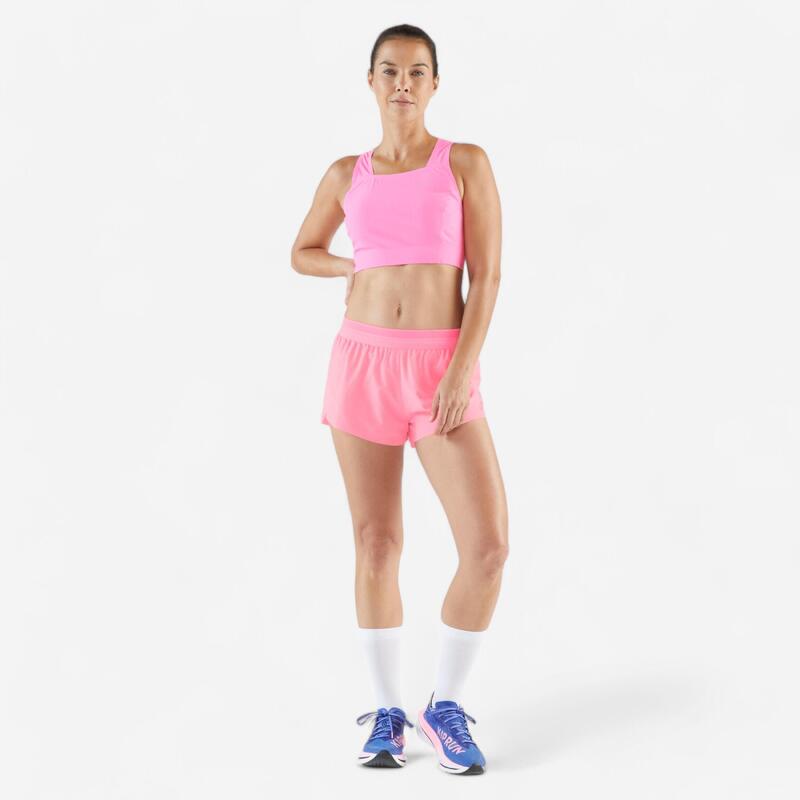 Short running & trail léger Femme - KIPRUN Run 900 Light rose