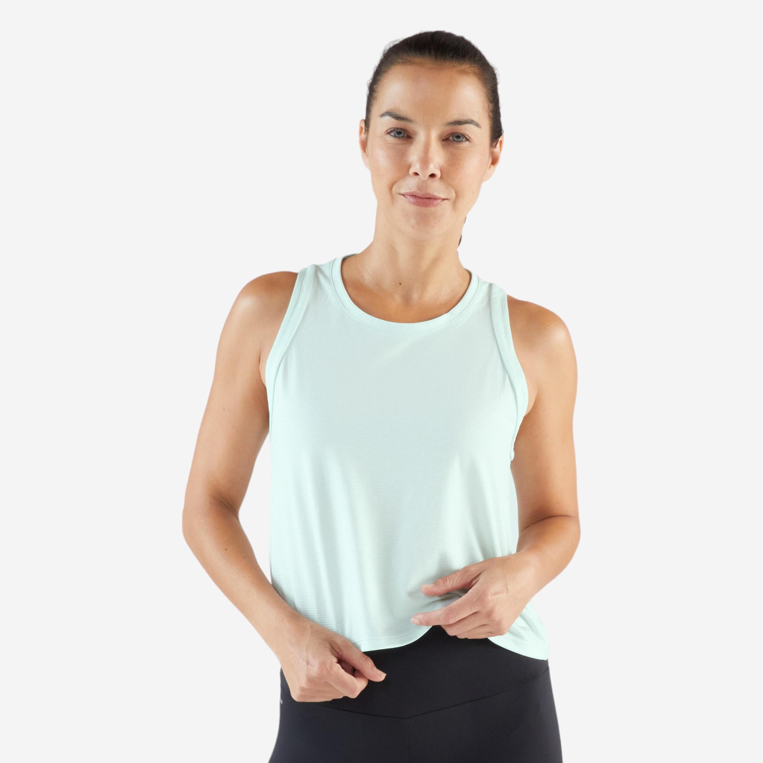 Women's Running Breathable Tank Top Run 500 - Delicate Green