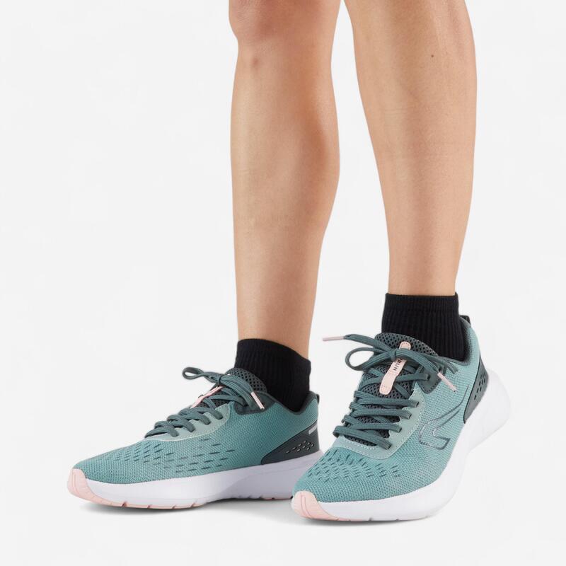 Chaussures de Running Femme, Kiprun Jogflow 190.1 Vert Rose