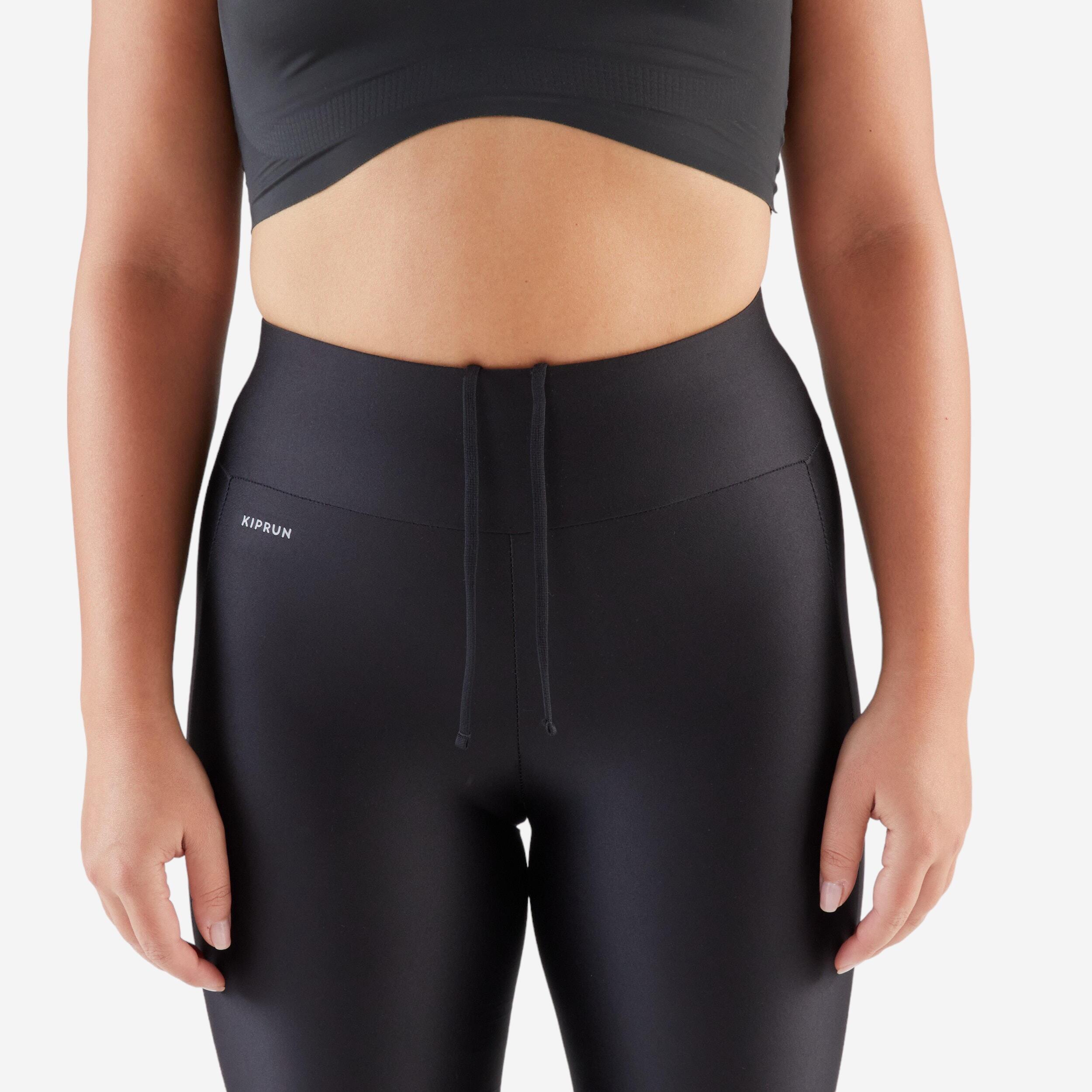 Women long running leggings Dry - black
