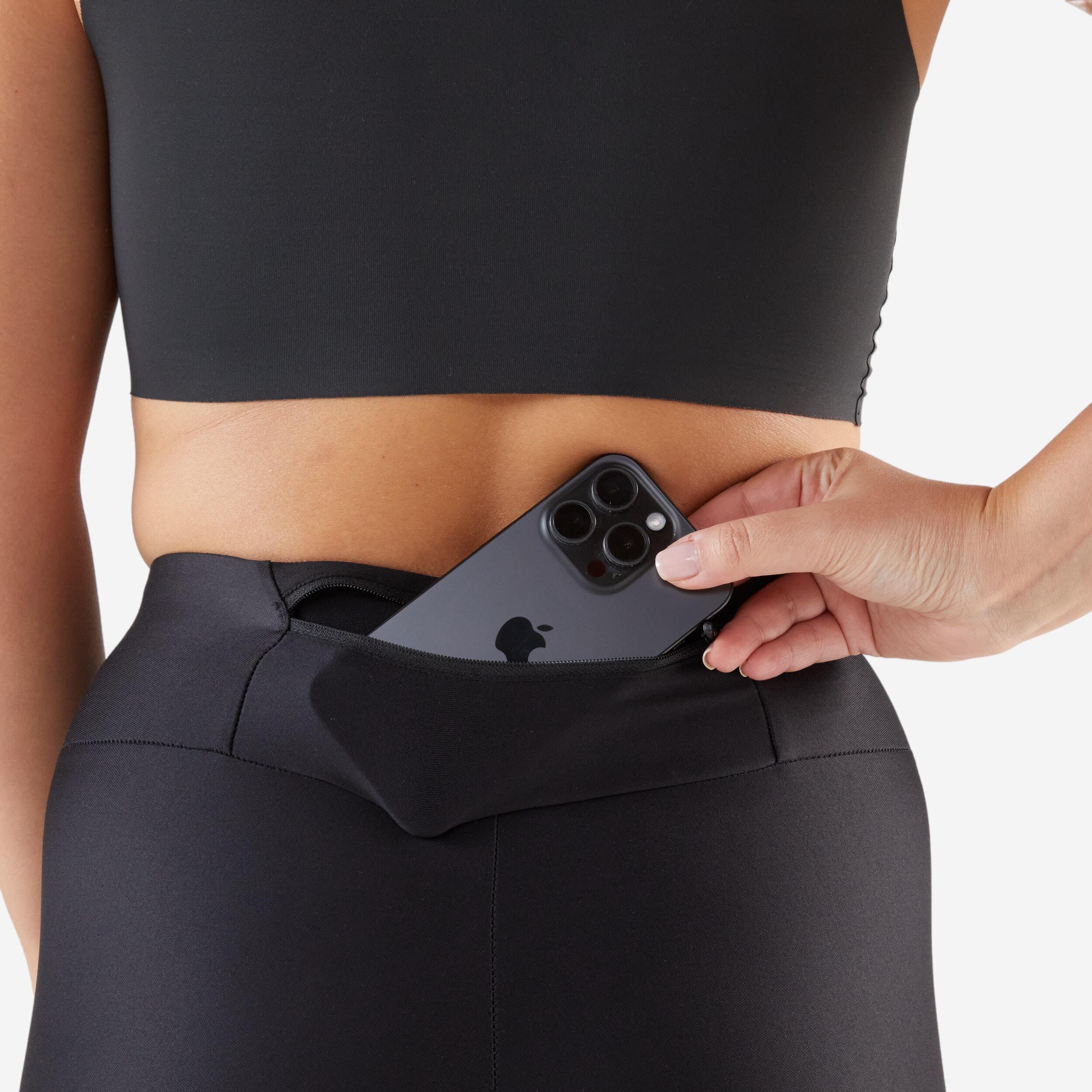 Lauftights lang Damen - Run 100 schwarz  5/10