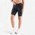 Short cycliste running femme - kiprun run 100 noir