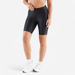 Short cycliste running femme - kiprun run 100 noir