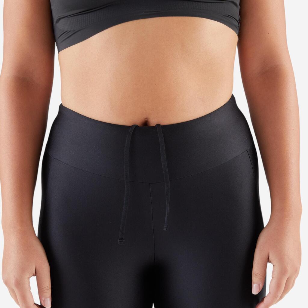 Short cycliste running femme - kiprun run 100 noir