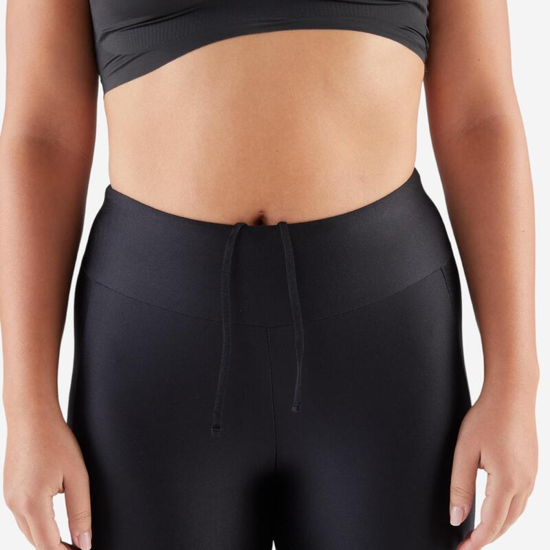 Colanți scurți Alergare Jogging KIPRUN Run 100 Negru Damă