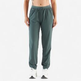 Pantalon de jogging running respirant femme, Kiprun run 500 dry vert foncé