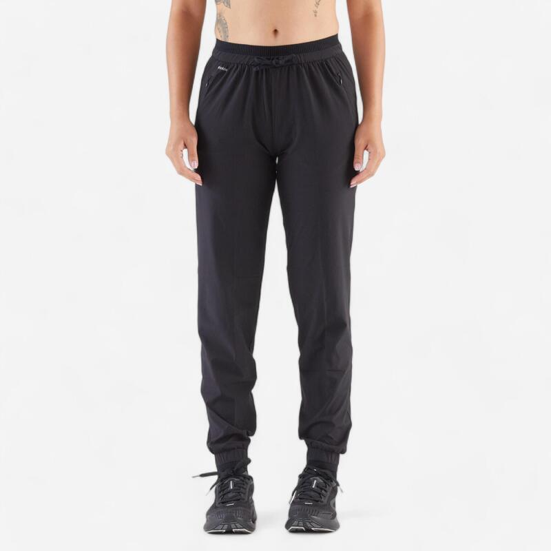 Pantalon de jogging alergare respirant kiprun run 500 dry mov Damă