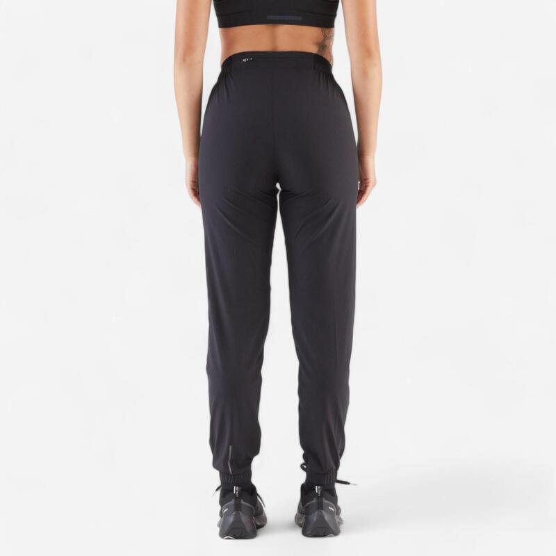 Pantalon de jogging alergare respirabil Kiprun run 500 dry negru Damă