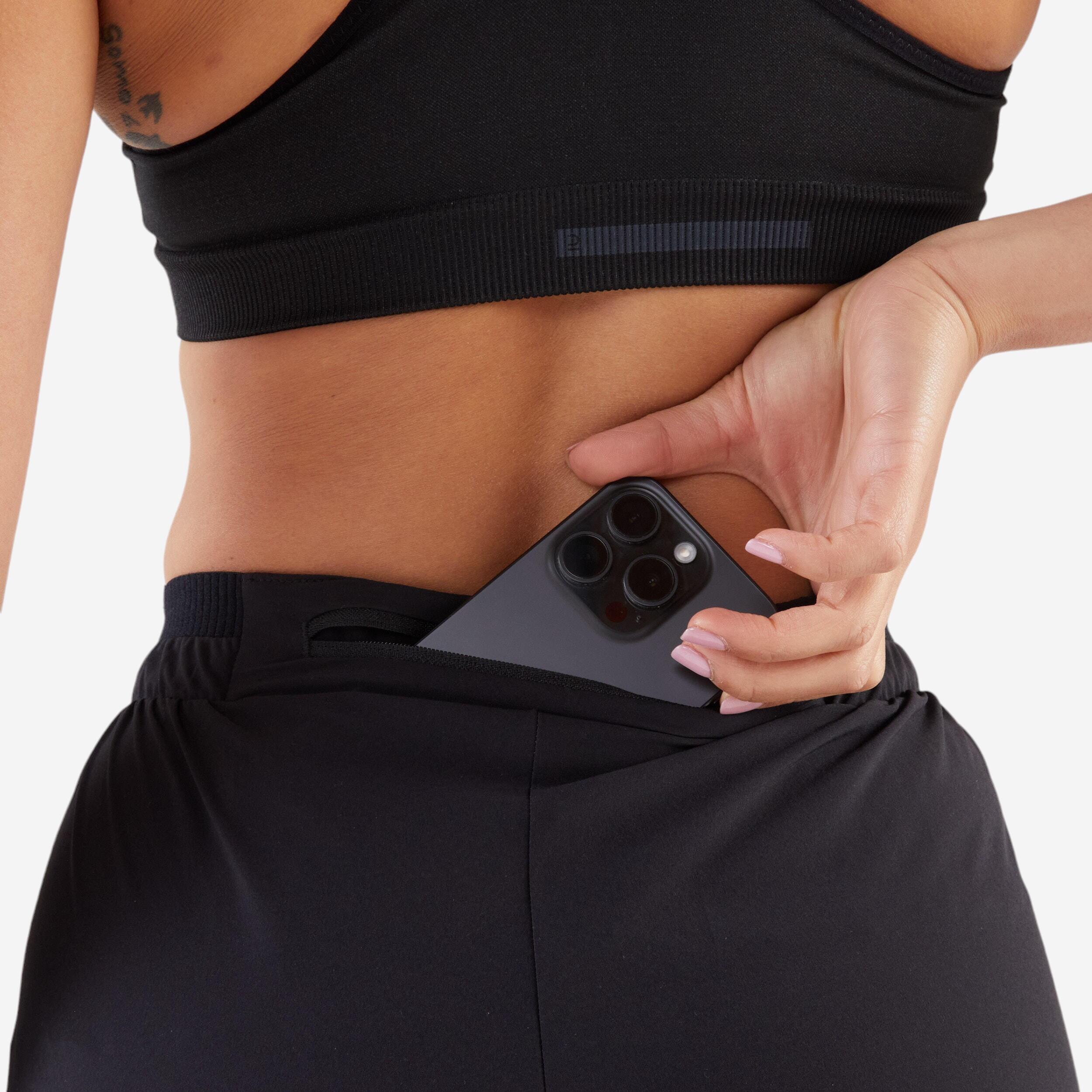 Pantalon de jogging respirant femmes - Run Dry noir - KALENJI