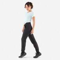 Women's Running Breathable Trousers-Kiprun Run 500 Dry-black