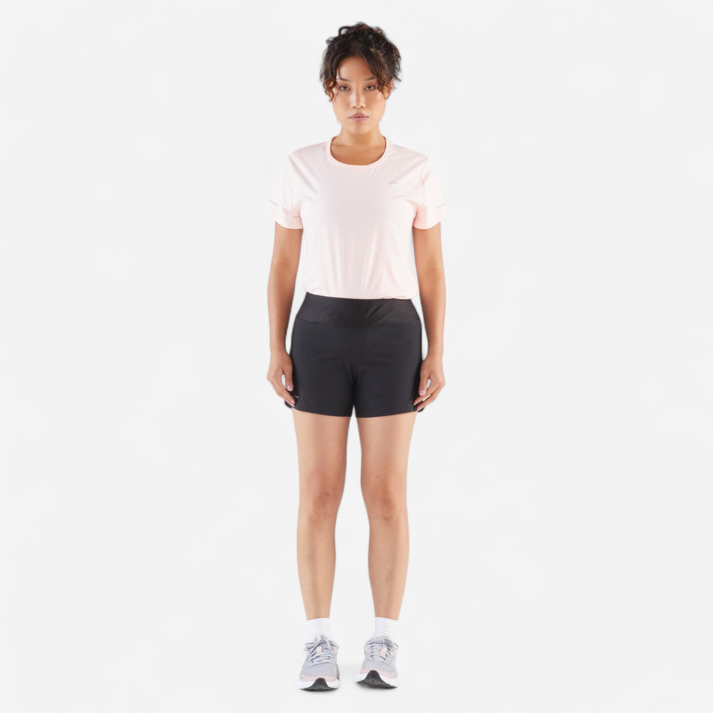 Hardloopshort voor dames Run 100 zwart 2/7