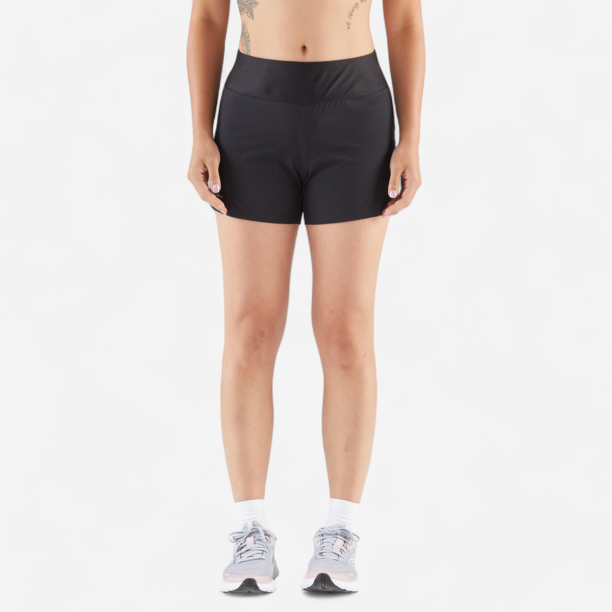 Sort Alergare Jogging KIPRUN Run 100 Negru Dama