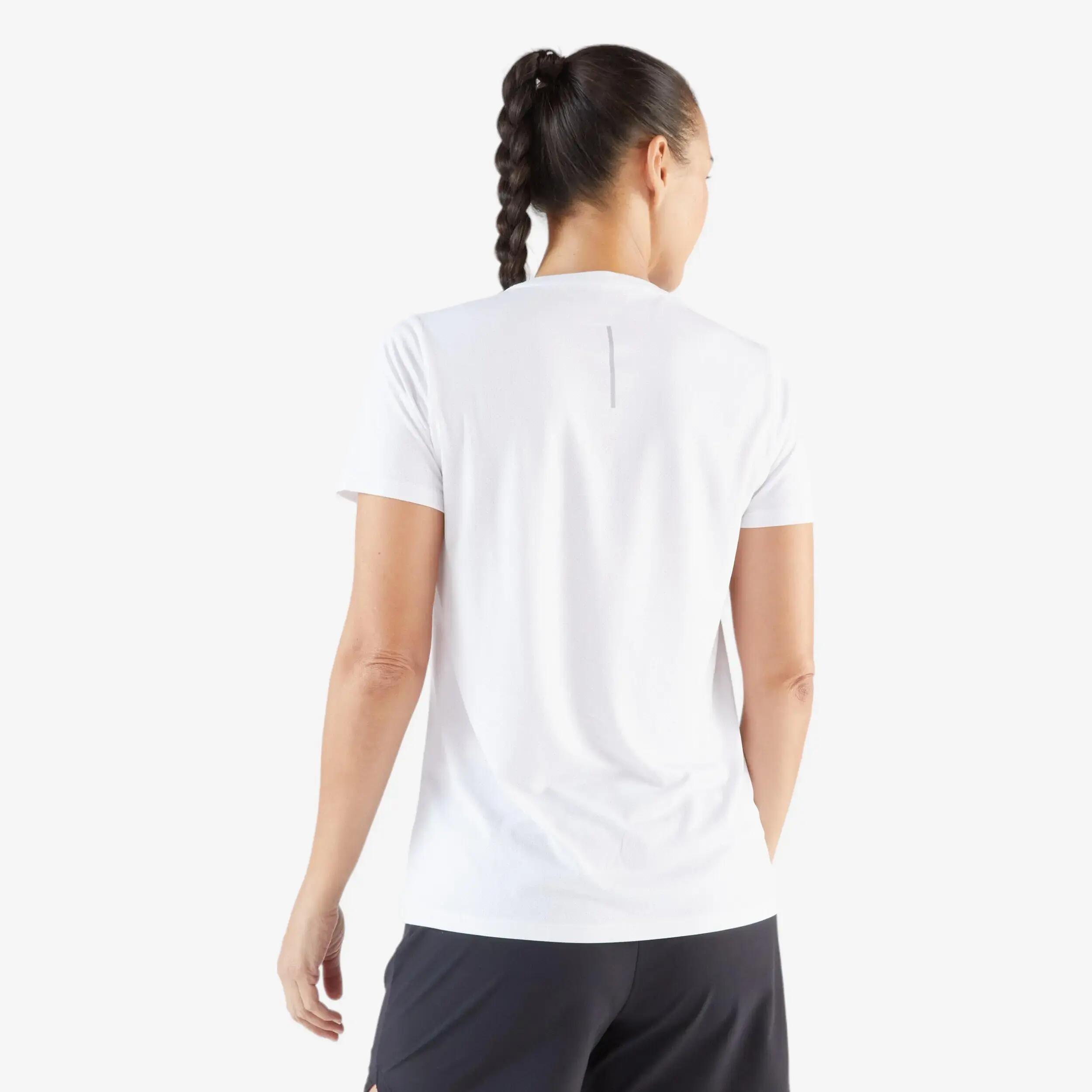 POLERA DE RUNNING TRANSPIRABLE MUJER KIPRUN RUN 100 3/4