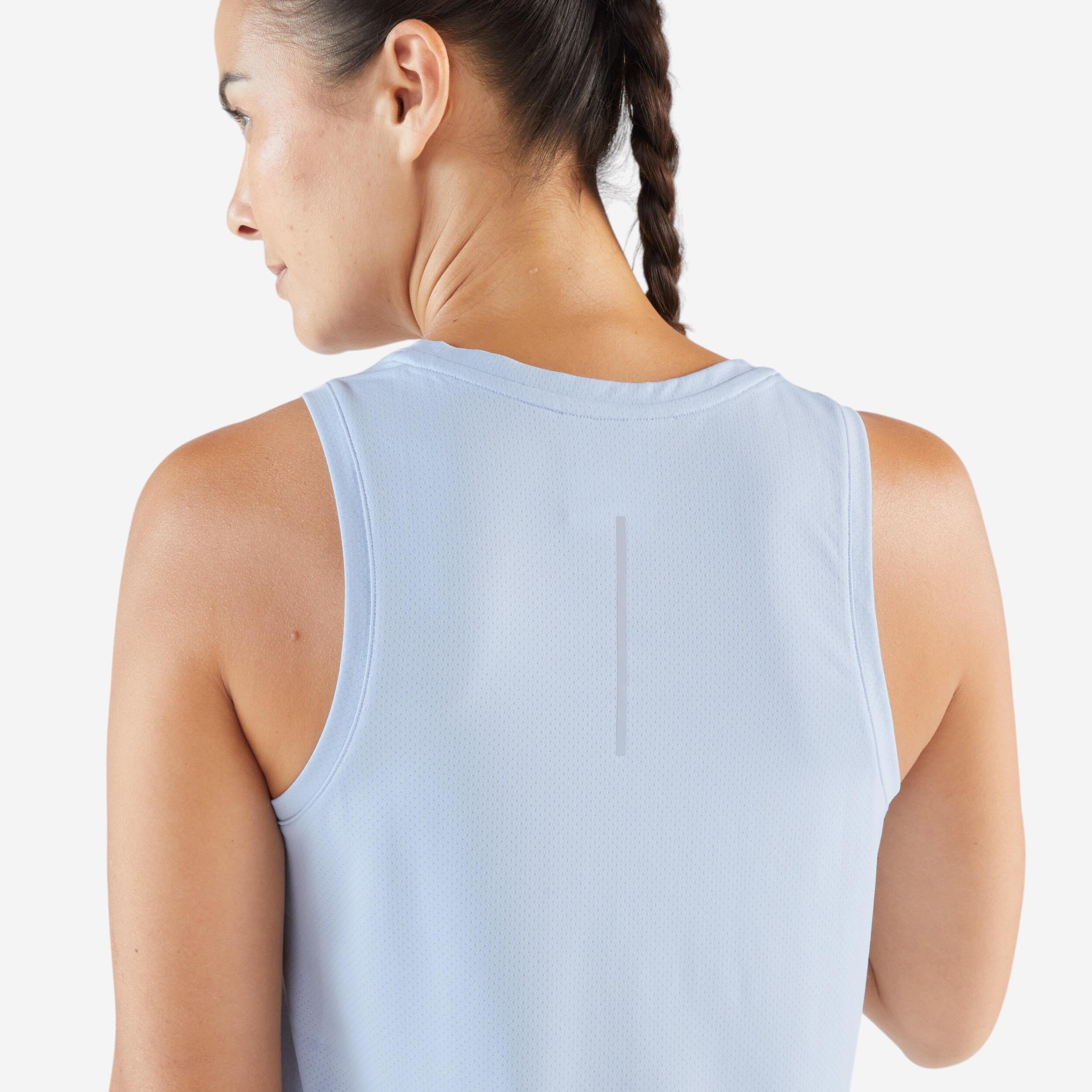 Camisole de course respirant femme - Run 100 Dry bleu - KALENJI