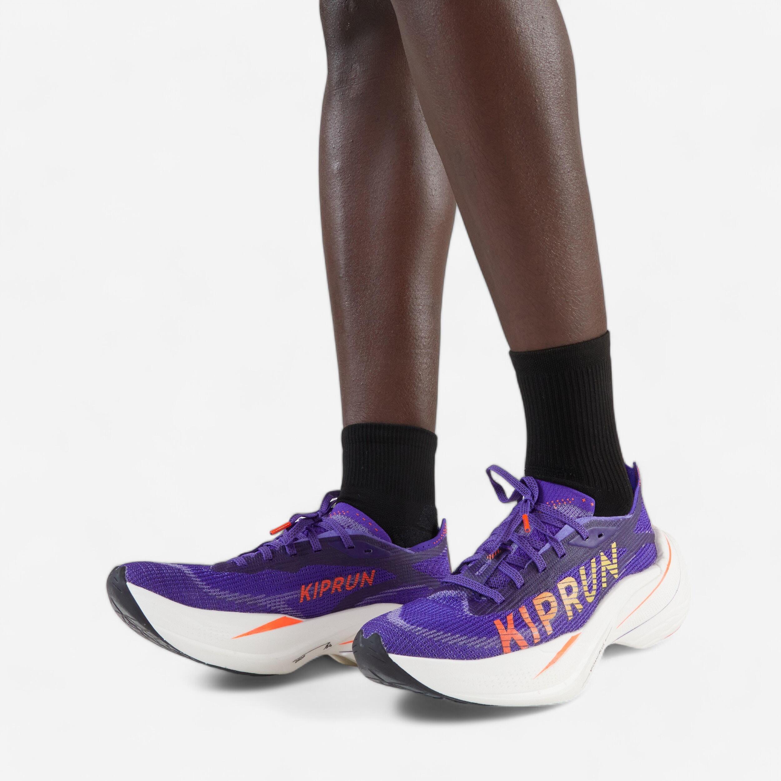 Hardloopschoenen met carbonplaat voor dames KD900X LD+ paars 10/11
