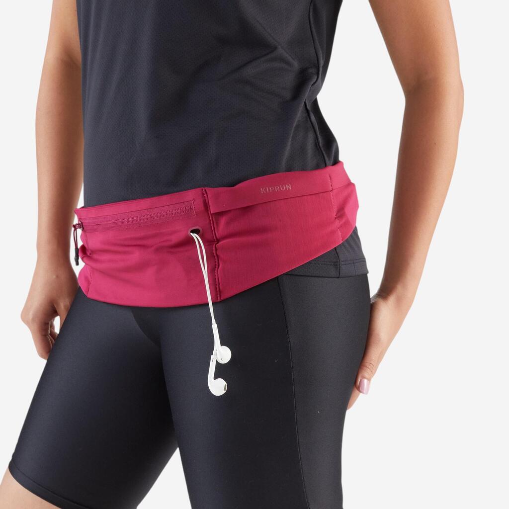 Ceinture de running smartphone Homme Femme - KIPRUN Confort 2 franboise 5 poches