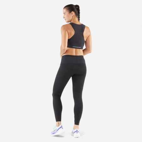 Women's Running& Trail Running Leggings KIPRUN Run 900 Light-black