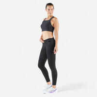 Women's Running& Trail Running Leggings KIPRUN Run 900 Light-black