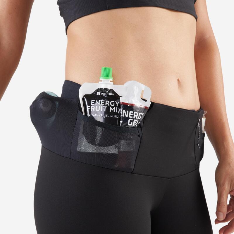 Lauftights lang Trailrunning Damen - Run 900 Light schwarz 