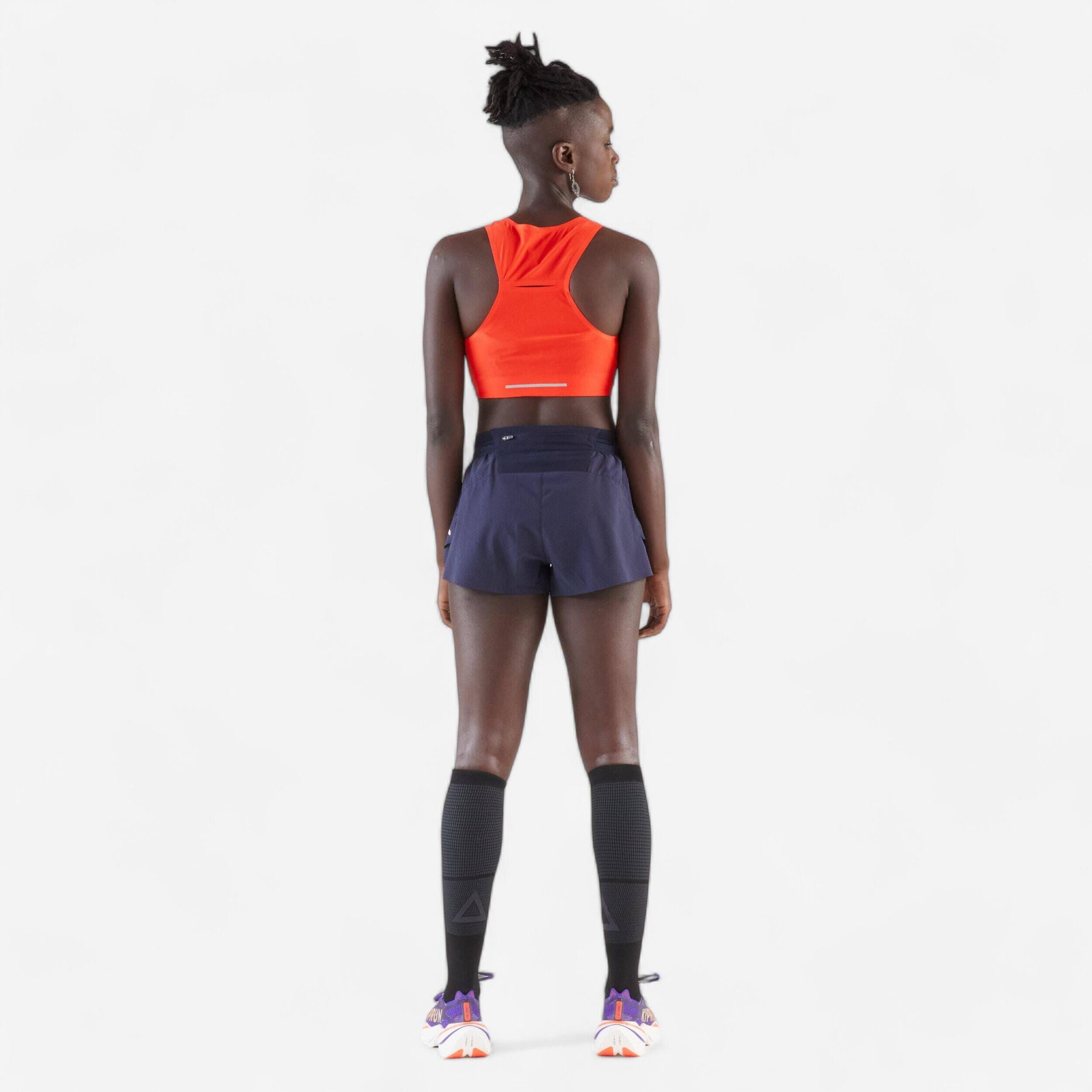 KIPRUN Race 900 Méline Rollin Women's Lightweight Running Crop-top - Red -  5