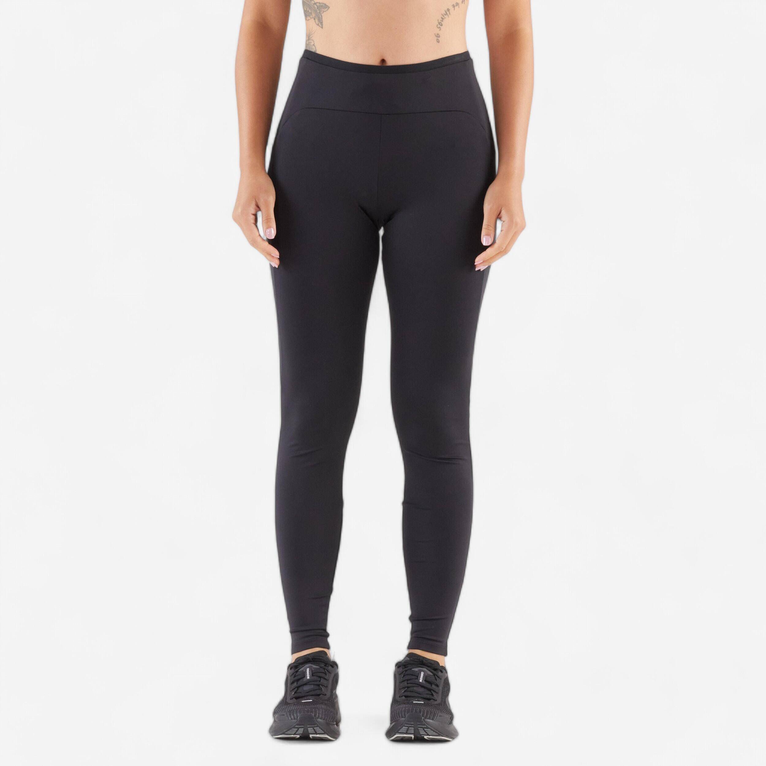 Women's Running Leggings - KIPRUN Run 500 Comfort black -  1