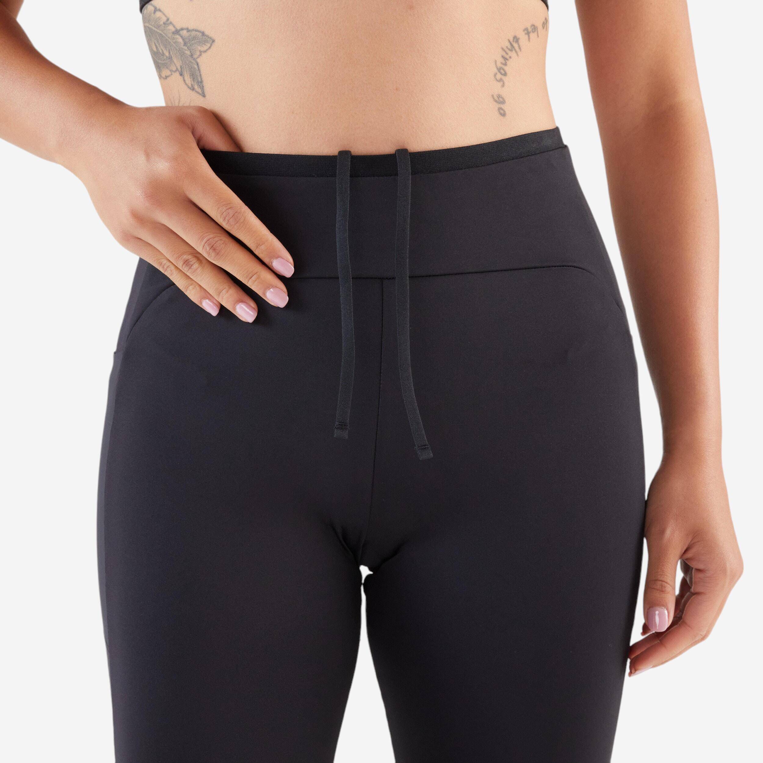 Women's Running Leggings - KIPRUN Run 500 Comfort black -  4