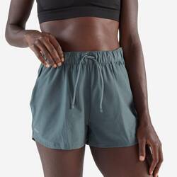 Women's Running & Trail Running Breathable Shorts KIPRUN Run 500 Dry-dark green