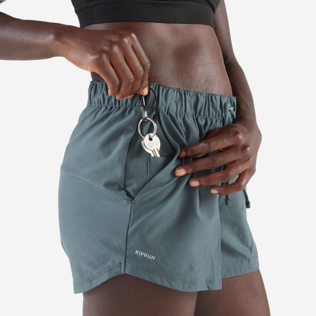 Short running & trail respirant femme - kiprun run 500 dry bleu