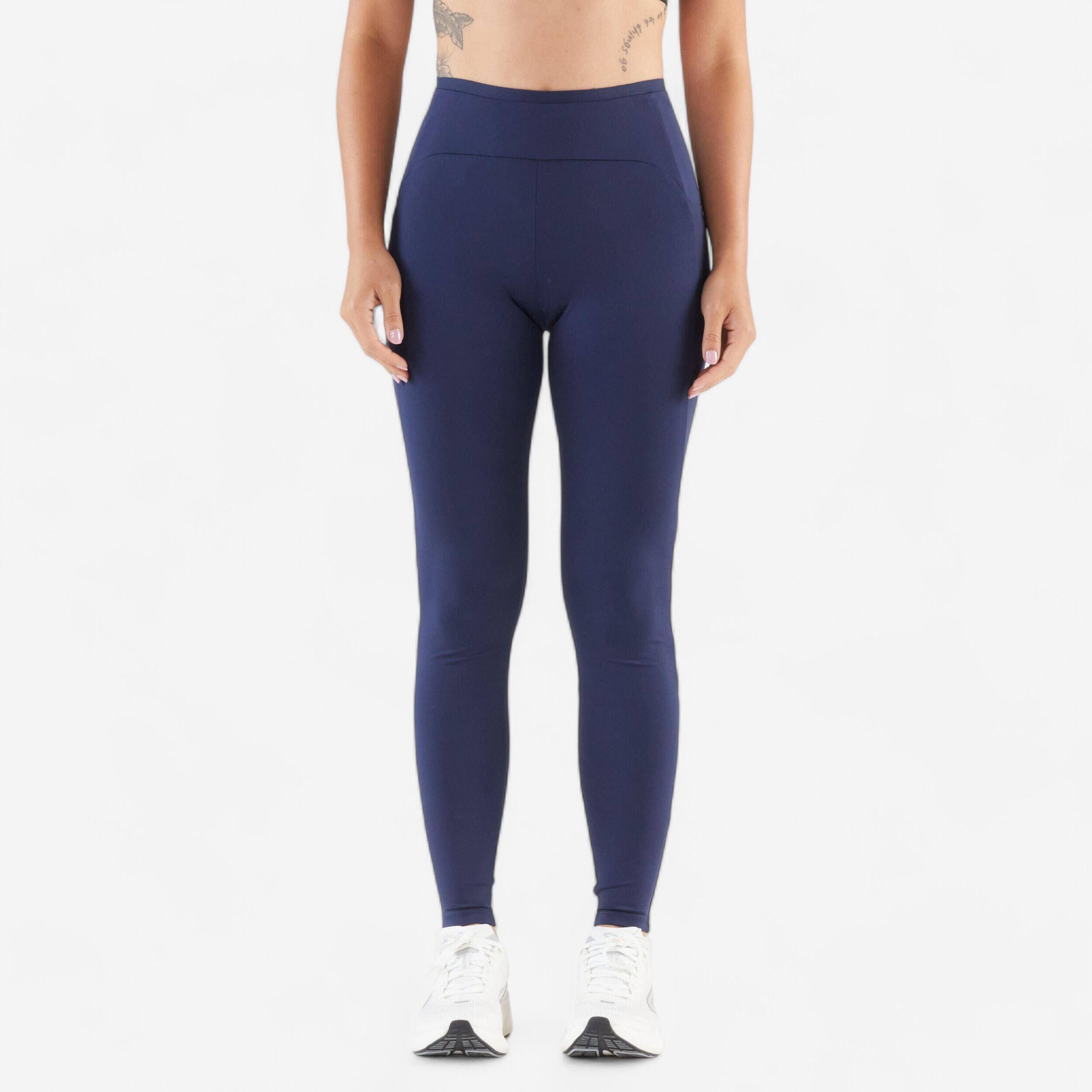 Women's Running Leggings Run 500 Comfort - Steel Blue -  1